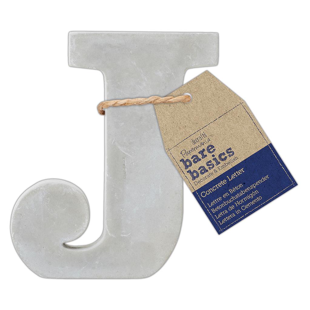 26 x Papermania Bare Basics Concrete Alphabet Letters ( A - Z ) Decorations Scrapbooking Crafts 80mm - Home - Crafts