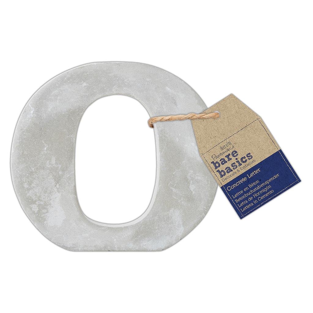 26 x Papermania Bare Basics Concrete Alphabet Letters ( A - Z ) Decorations Scrapbooking Crafts 80mm - Home - Crafts