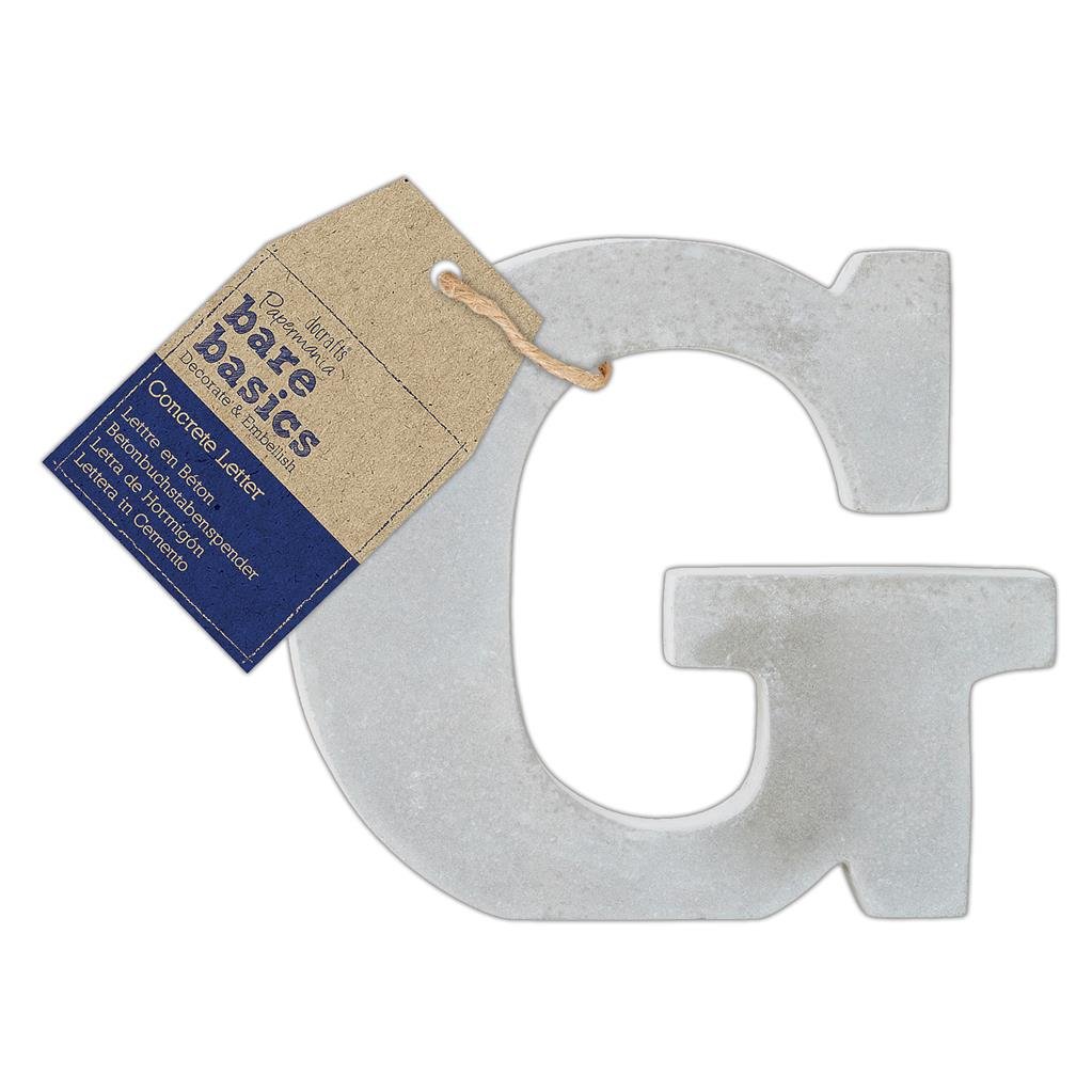 26 x Papermania Bare Basics Concrete Alphabet Letters ( A - Z ) Decorations Scrapbooking Crafts 80mm - Home - Crafts