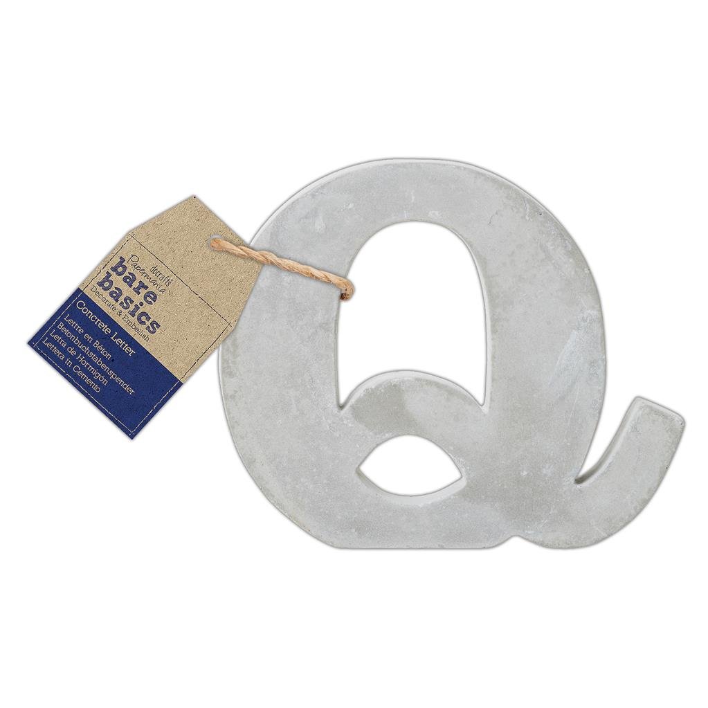 26 x Papermania Bare Basics Concrete Alphabet Letters ( A - Z ) Decorations Scrapbooking Crafts 80mm - Home - Crafts