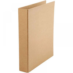 1 x Plain Brown Ring Binder Folder Craft Paper Mache Make Your Own Decoration