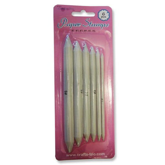 6 Assorted Size Crafts Too Paper Stumps For Craft Paint Decoration - Hobby & Crafts