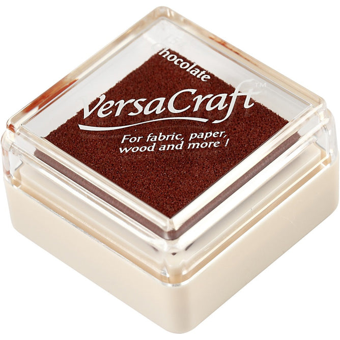 VersaCraft Chocolate Ink Pad Textile Fabric Paper Cardboard Stamp - Hobby & Crafts