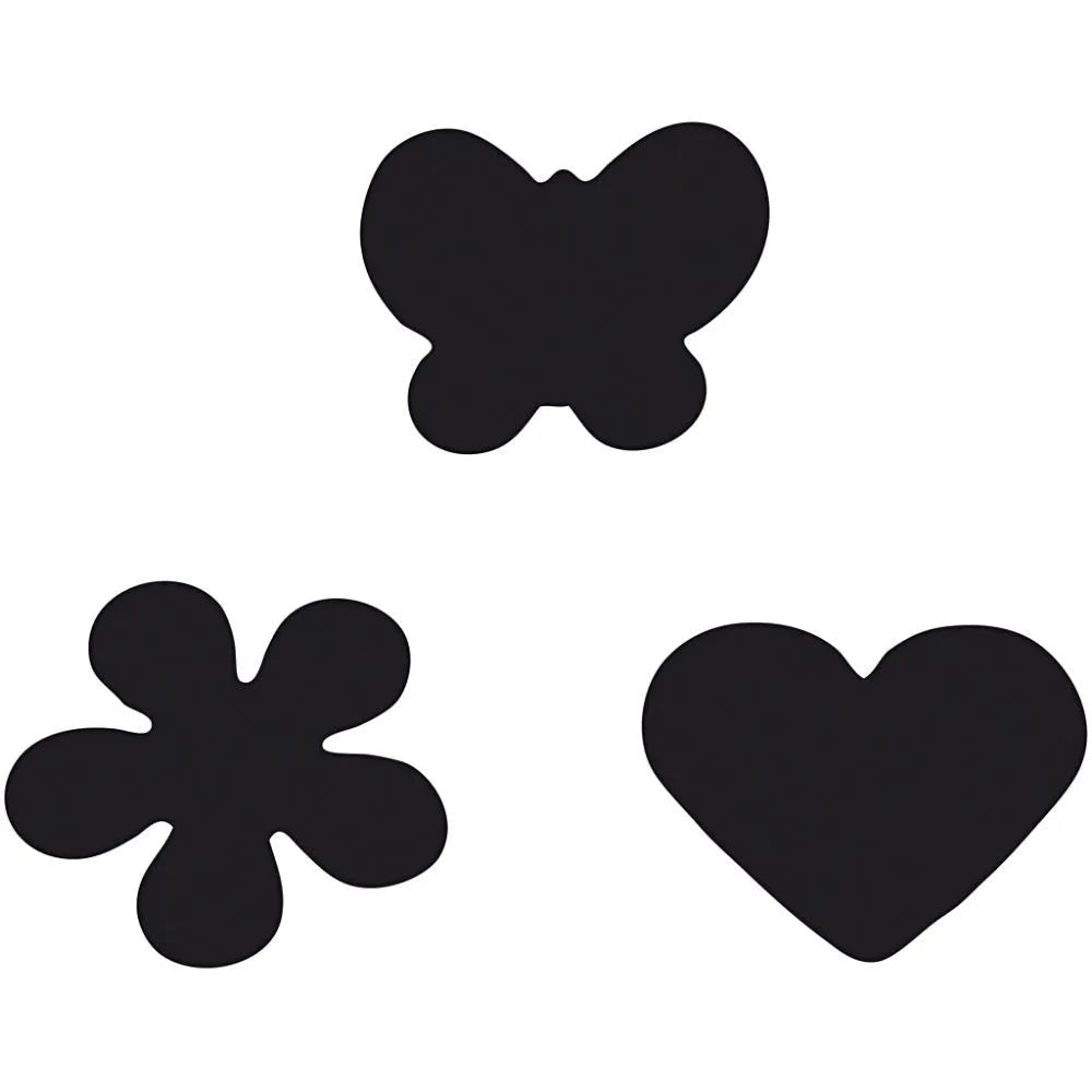 3 Assorted Design Paper Punch Craft Flower Butterfly Heart Card EVA Foam 25 mm