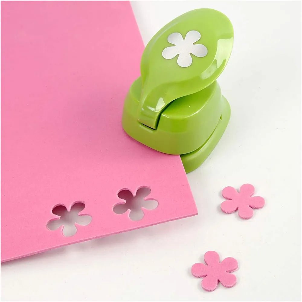 3 Assorted Design Paper Punch Craft Flower Butterfly Heart Card EVA Foam 25 mm