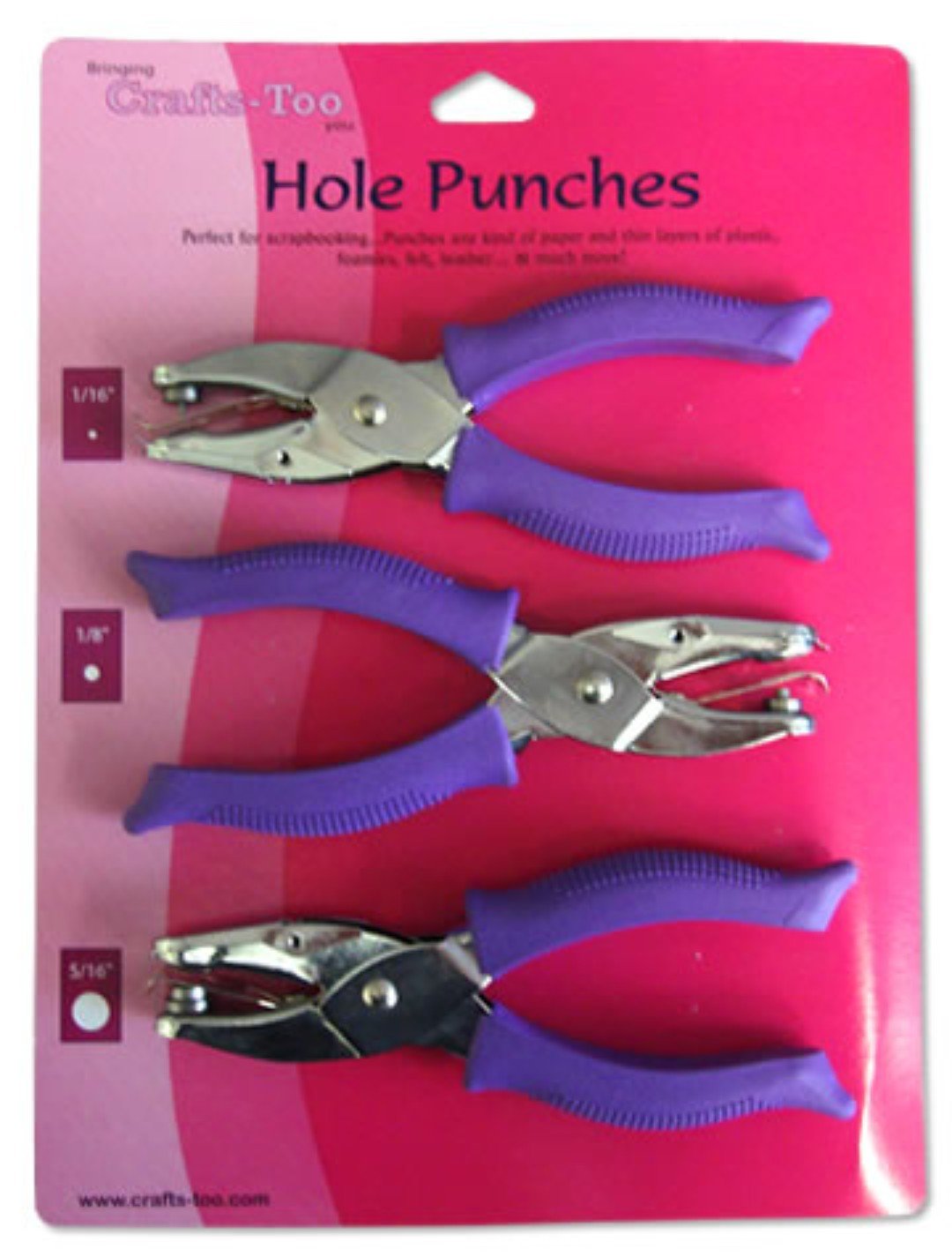 3 Sizes Circle Hole Paper Punches Small Medium Large Paper Plastic Foam Felt - Home - Crafts