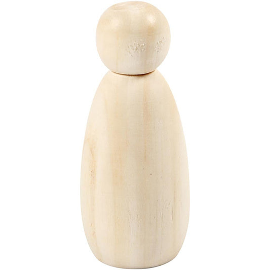 3 x Poplar Wood Body With Flat Base Decoration Figures Crafts H: 8 cm - Home - Crafts