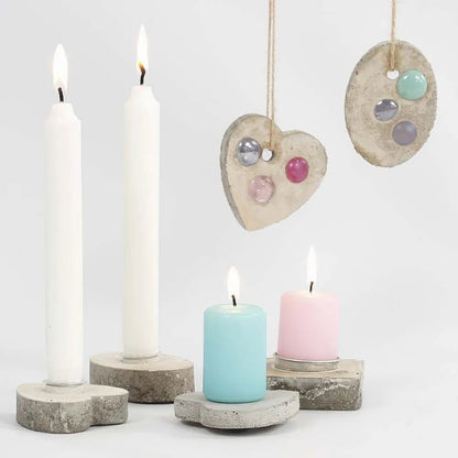 30 White Taper Candles 100% Stearin 8 Hrs Burning Time Christmas - Home-Crafts