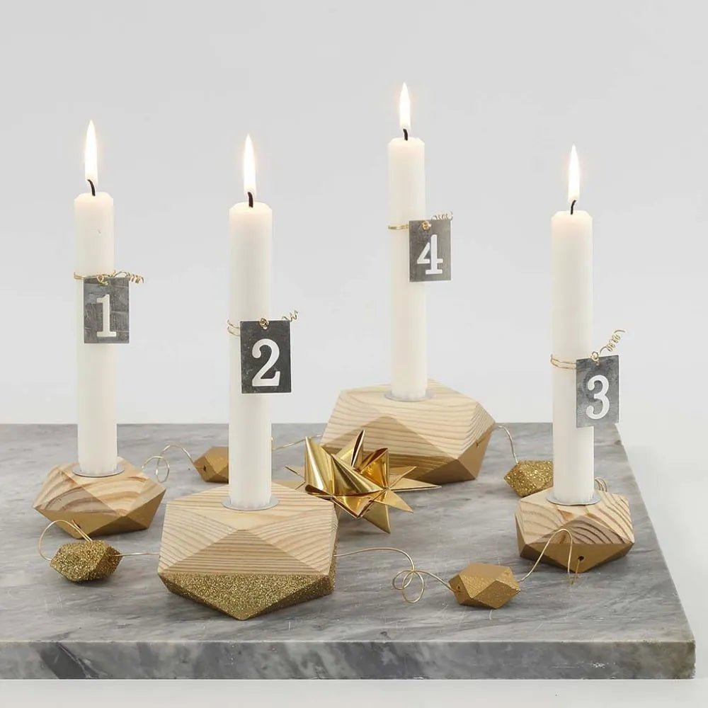 30 White Taper Candles 100% Stearin 8 Hrs Burning Time Christmas - Home-Crafts