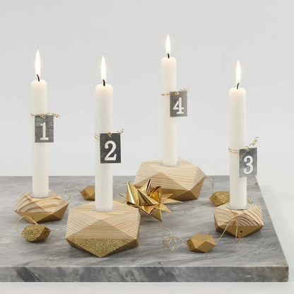 30 White Taper Candles 100% Stearin 8 Hrs Burning Time Christmas - Home-Crafts