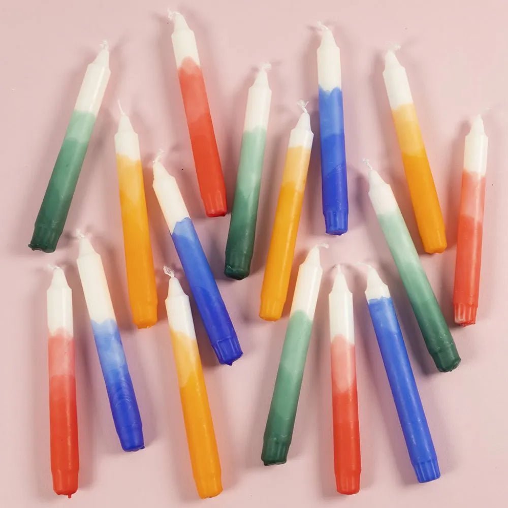 30 White Taper Candles 100% Stearin 8 Hrs Burning Time Christmas - Home-Crafts