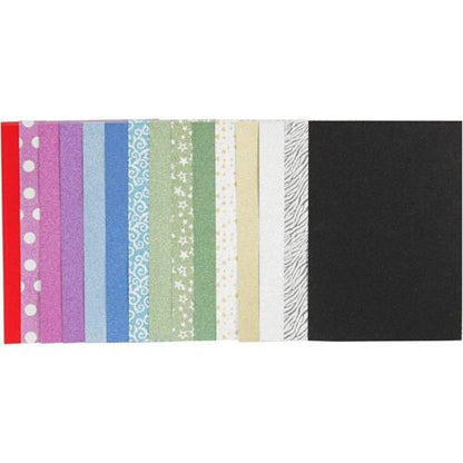 30 x Glitter Matt Paper Printed Pad A4 Sheets Christmas Decorations Crafts 150g