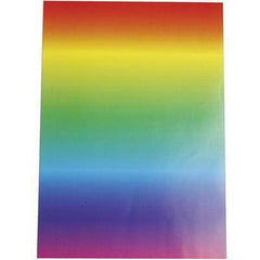 10 x A4 Rainbow Multi-Colour Gloss Paper Craft Card-Making Scrapbooking 128g - Hobby & Crafts
