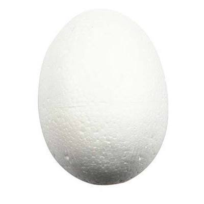 5 x  Polystyrene White EGG Oval Shape - 12 cm - Hobby & Crafts