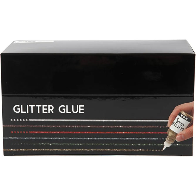 Assorted Colours Glitter Glue 36x25ml Office Supplies Decorations Crafts Designs