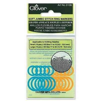 CL3108- Soft Jumbo Stitch Ring Markers - Hobby & Crafts