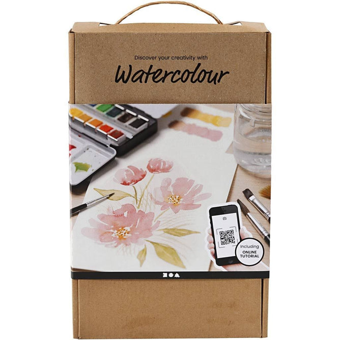 Art Aqua Watercolour Discover Training Kit Metal Box 12 Colours A5 200g