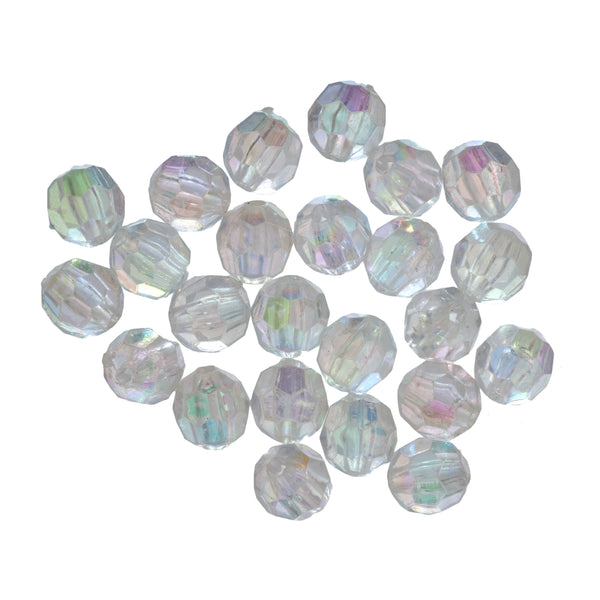 Faceted Aurora Beads 4-8mm 100 Pack Trimits Essentials Beading supplies Jewellery Beadwork DIY Handmade