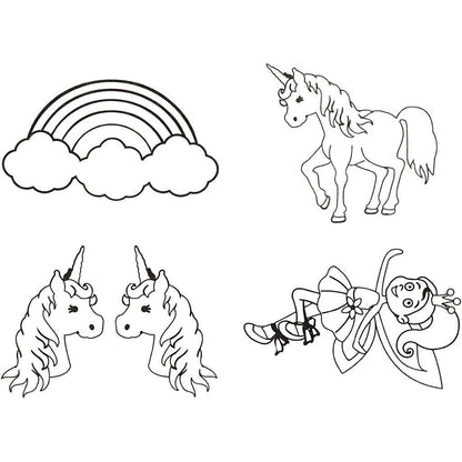 36 x Assorted Designs Pirates Unicorn Motives Shrink Plastic Sheets Childs Crafts - Home - Crafts