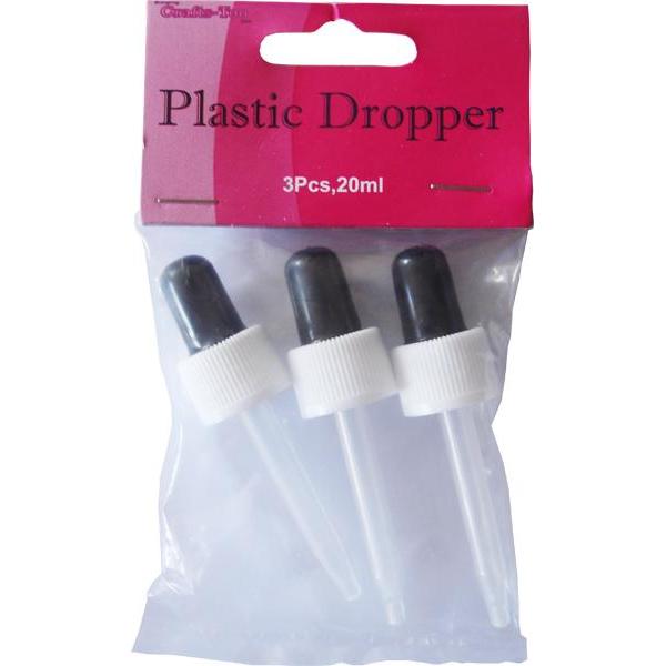 3 x Crafts Too 20 ml Plastic Dropper School Supplies - Hobby & Crafts