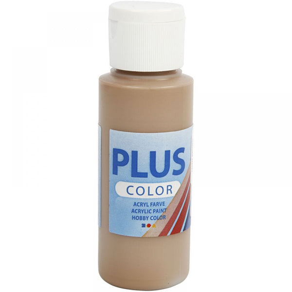 Plus Colour Craft Paints 60ml Bottles | Choose Colour | Water-Based Full-Coverage Craft Paint