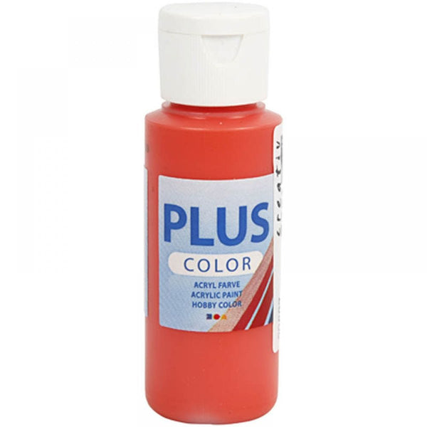 Plus Colour Craft Paints 60ml Bottles | Choose Colour | Water-Based Full-Coverage Craft Paint