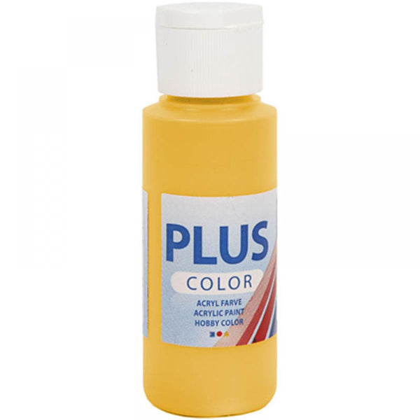 Plus Colour Craft Paints 60ml Bottles | Choose Colour | Water-Based Full-Coverage Craft Paint