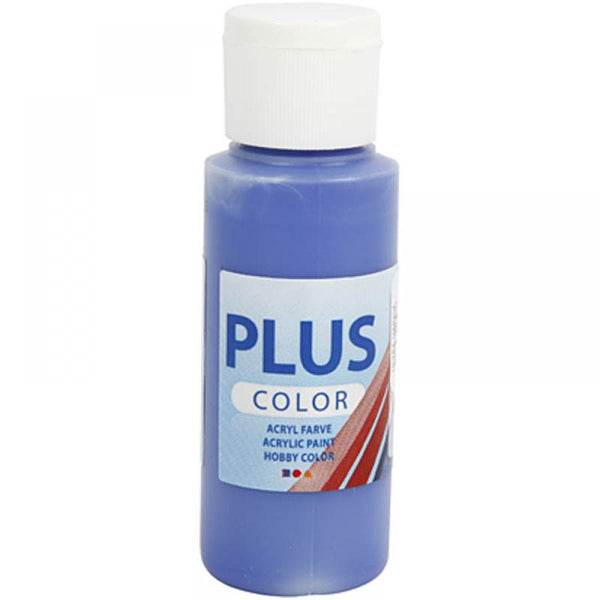 Plus Colour Craft Paints 60ml Bottles | Choose Colour | Water-Based Full-Coverage Craft Paint