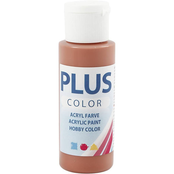 Plus Colour Craft Paints 60ml Bottles | Choose Colour | Water-Based Full-Coverage Craft Paint