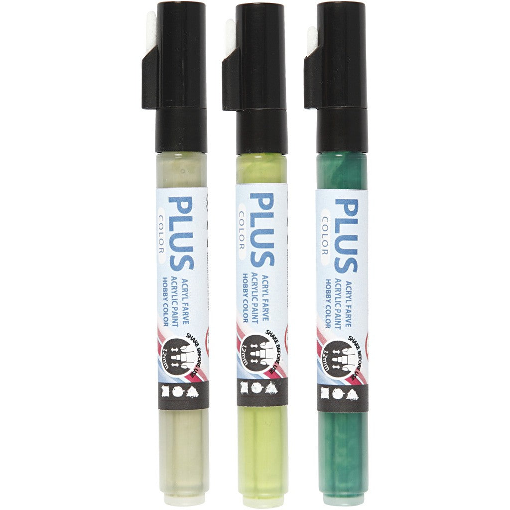 3 x Assorted Water Based Plus Colour Markers Drawing Painting Art Carfts Supply - Hobby & Crafts