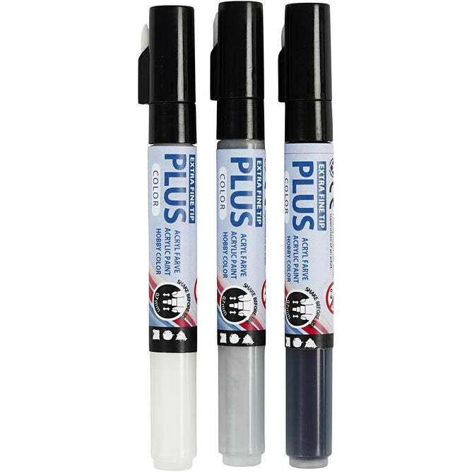 Plus Colour Marker 14.5cm Line 0.7mm 5.5ml Water-Based Felt Tip | Choose Colour