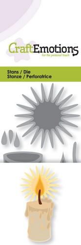 3D Burning Candle Stencil Die Universal Embossing Cutting Machine Sizzix Card Making - Home - Crafts