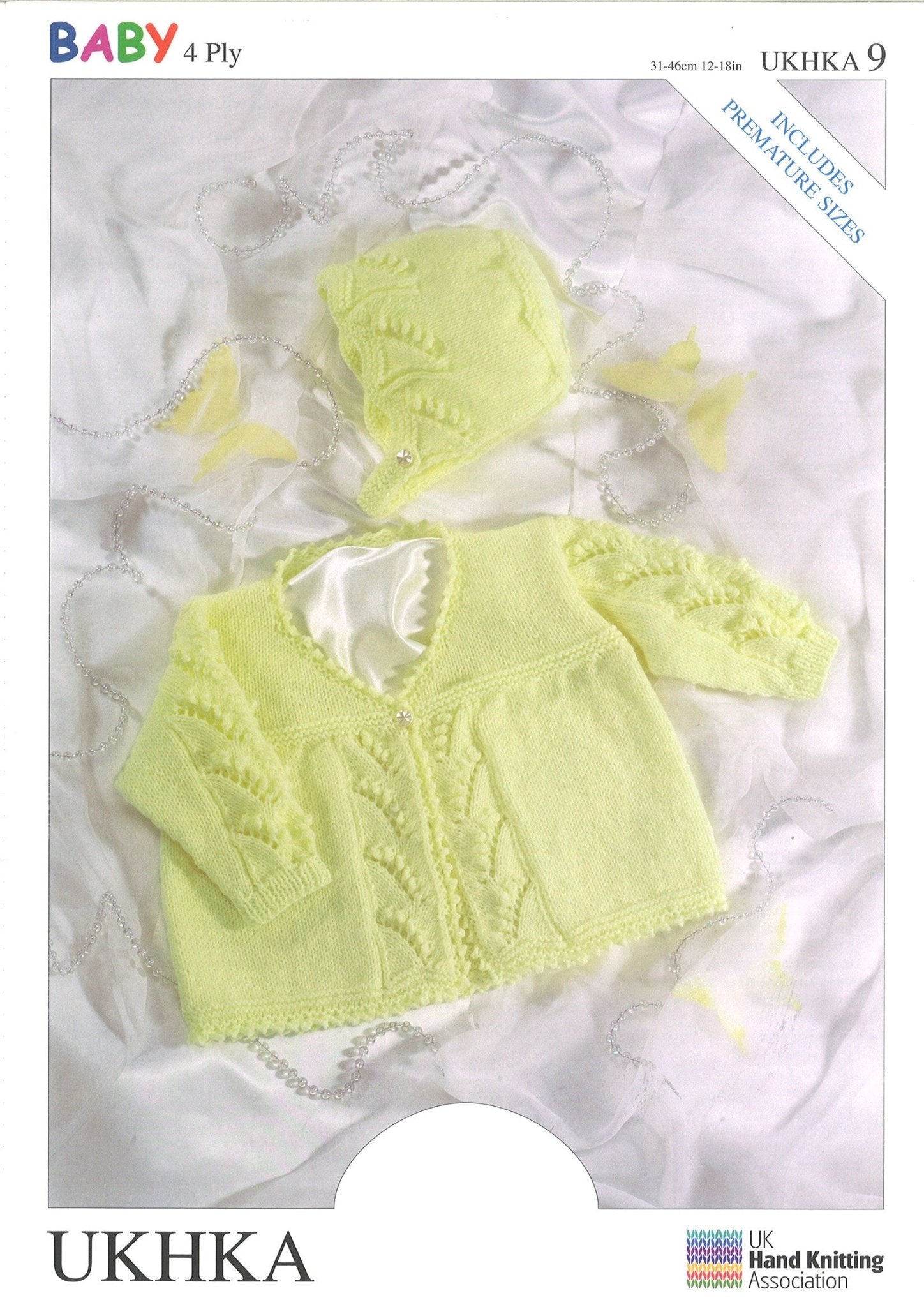 4 Ply Knitting Pattern Matinee Coat Bonnet 0 To 2 Years 31 - 46 cm 12 - 18 inches - Home - Crafts