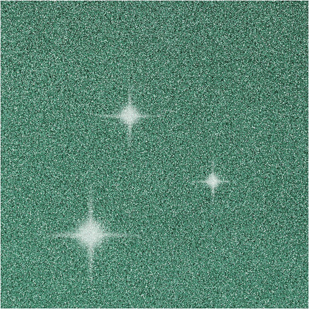 4 x Green Colour Glitter Cards Paper Envelopes For Greetings Decoration - Home - Crafts