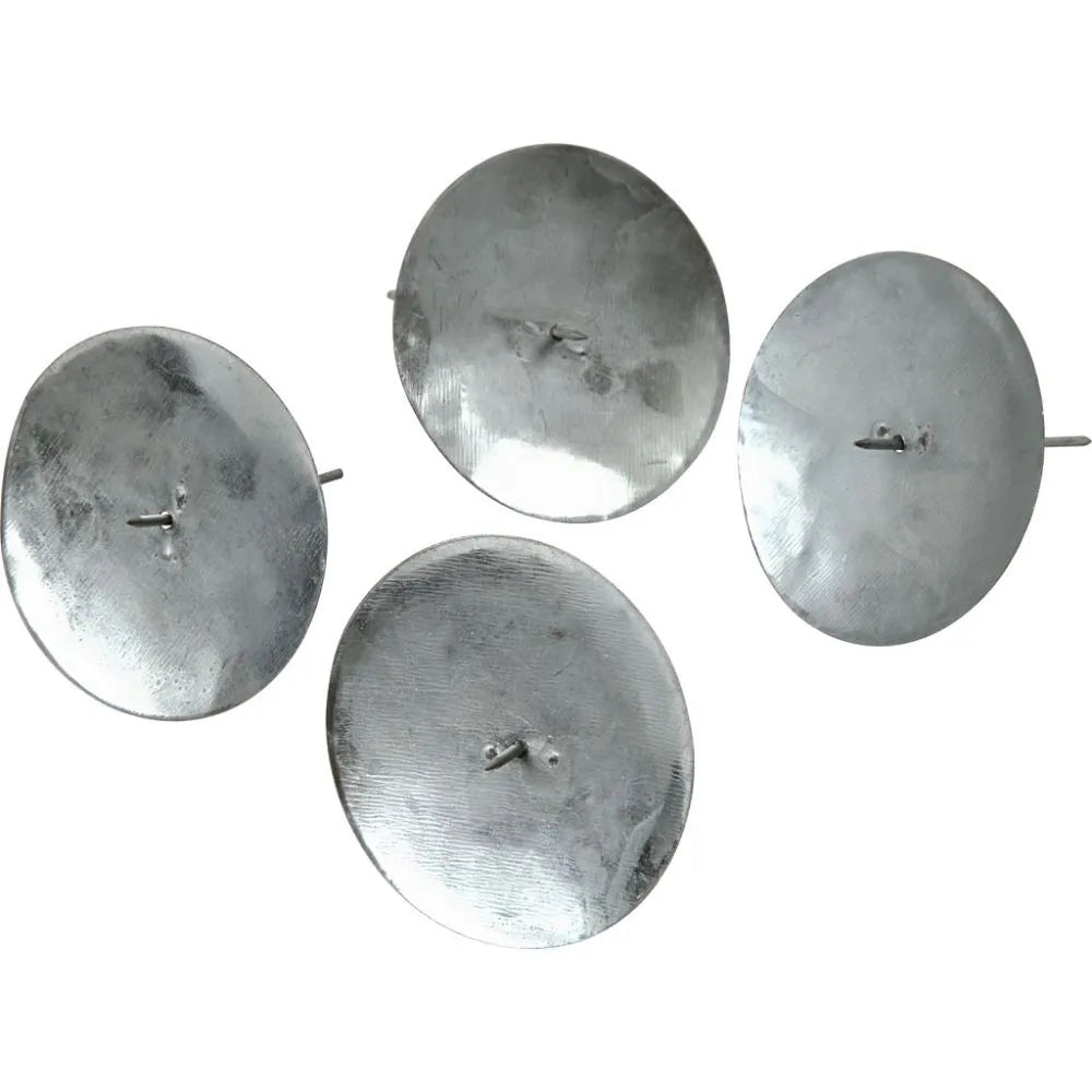 4 x Metal Round Shape Candle Holders With Spear For Christmas Decorations D: 7cm