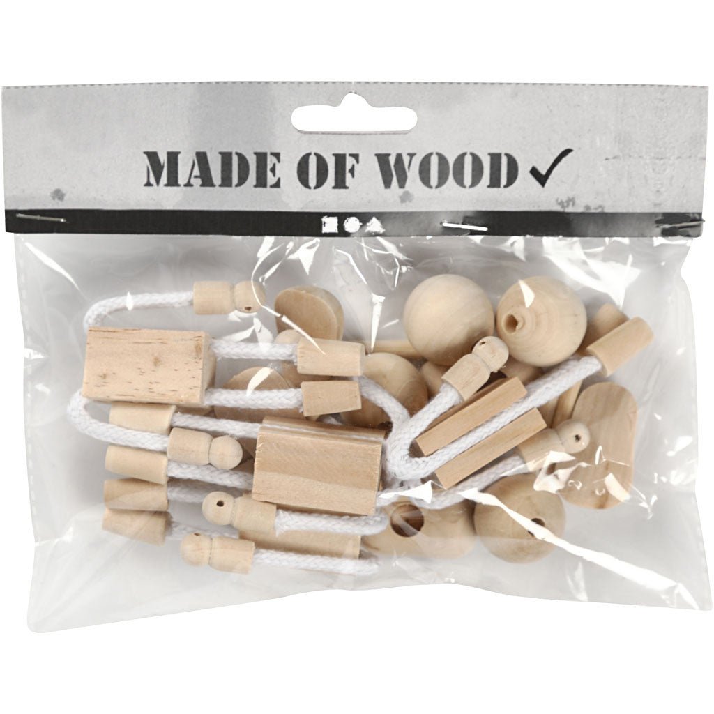 4 x Mixed Wood Flexible Figures Decoration Crafts 12 cm - Home - Crafts