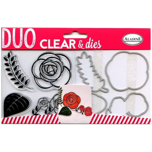 4 x Rose Flower Pattern Universal Stamp Die Set Cutting Machine Embossing Sizzix - Home - Crafts