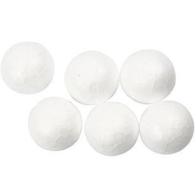 200 x Polystyrene Balls Craft Decorations Round Sphere - 1.5 cm - Hobby & Crafts
