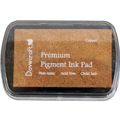 DOVECRAFT Fast Drying Premium Pigment Ink Pads For Stamping - Copper - Hobby & Crafts