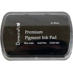DOVECRAFT Fast Drying Premium Pigment Ink Pads For Stamping - Black - Hobby & Crafts