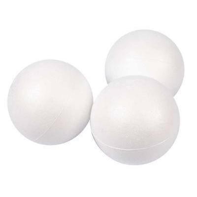 100 x Polystyrene Balls Craft Decorations Round Sphere - 4 cm - Hobby & Crafts