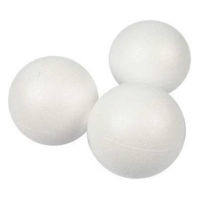5 x Polystyrene Balls Craft Decorations Round Sphere - 8 cm - Hobby & Crafts