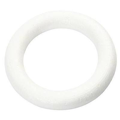 5 x Polystyrene Ring Shape Craft Decorations - 12 cm - Hobby & Crafts