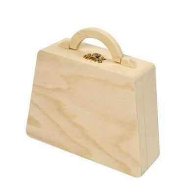 18cm Wooden Pine Bag Handle/Clasp Personalise Decorate Craft Create Decoration - Hobby & Crafts