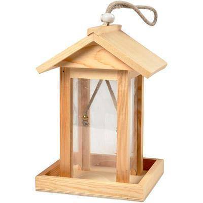 14.5cm Pine Wooden Bird House Feeder Craft Hanging Decorate/Paint Design Create - Hobby & Crafts