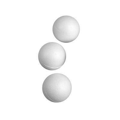 50 Polystyrene Balls Craft Decorations Modelling Round Sphere Christmas 6 cm - Hobby & Crafts