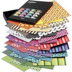 160 x A4 Card Stock Assorted Designs Double Sided Making Scrapbooking Craft 250g - Hobby & Crafts