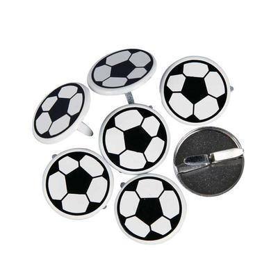 30 x Football Round Boys Sports Card Making Embellishment Pack 2cm Scrapbooking - Hobby & Crafts