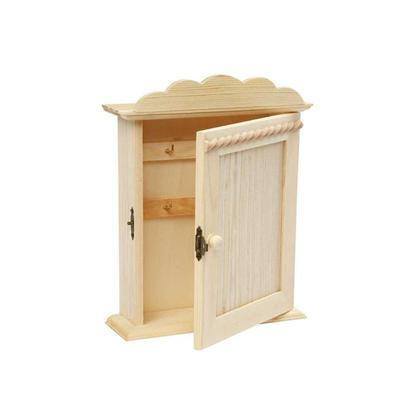 Small 23cm Wooden Craft Key Cabinet Storage Shelf Decorate/Paint Design Create - Hobby & Crafts