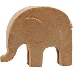 Elephant Animal Shaped Personalised Craft Paper Mache - Hobby & Crafts